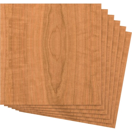 Ekena Millwork 23 3/4W x 23 3/4H x 1/4T Wood Hobby Boards, Cherry, 6PK HBW24X24X250BCH